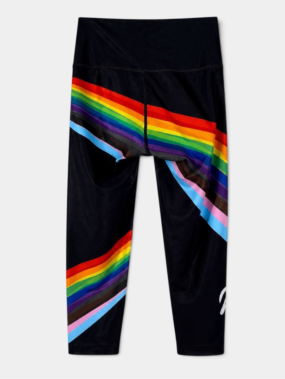 Peloton x WITH Reversible Pride Flag Noir High Waist Capri Leggings Size S - Picture 3 of 8